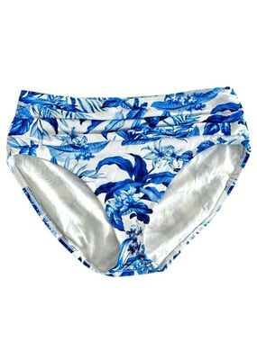 NWOT Tommy Bahama Island Cays Indigo Garden High Waist Bottom